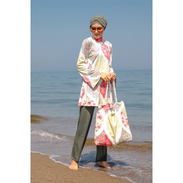 Mayo burkini Marina Hijab Swimsuit 1948-Khaki