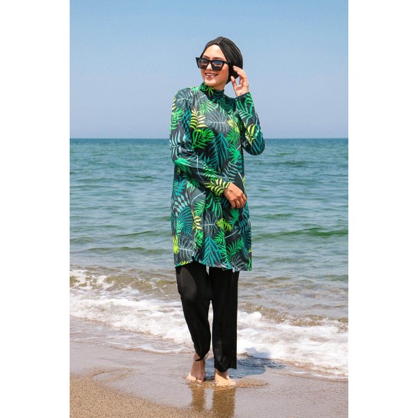 Mayo burkini Marina Hijab Swimsuit 1968-Green