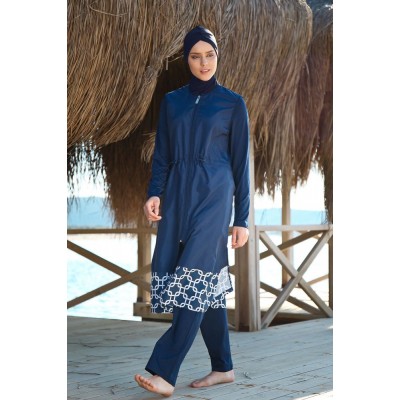 Mayo burkini Marina Swimsuit Hijab Swimsuit 1997-Navy Blue Mayo burkini Marina Swimsuit Hijab Swimsuit 1997-Navy Blue