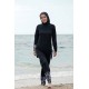 Mayo burkini Rivamera Black Pattern Detailed Hijab Swimsuit R1114