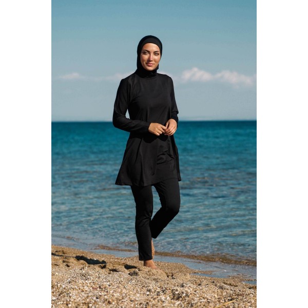 Mayo burkini MARINA Fully Covered Swimsuit 1969 – Black