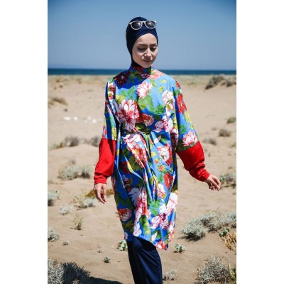 Mayo burkini Marina Swimsuit Hijab Swimsuit 1990-Navy Blue Mayo burkini Marina Swimsuit Hijab Swimsuit 1990-Navy Blue