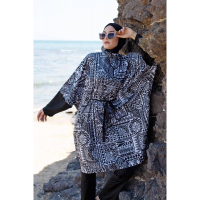 Mayo burkini Marina Hijab Swimsuit 1992-Black Mayo burkini Marina Hijab Swimsuit 1992-Black