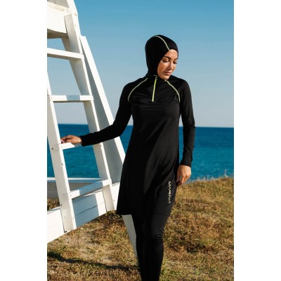 Mayo burkini Marina Black Women's Performance Series Hijab Swimsuit M2234 Mayo burkini Marina Black Women's Performance Series Hijab Swimsuit M2234