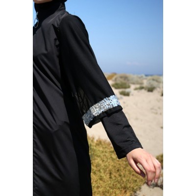 مايوه بوركيني من مارينا M2032 - أسود مايوه بوركيني من مارينا M2032 - أسود