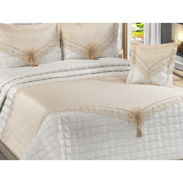 Duvet Cover Dowry Quilted Bed Cover Milano Cream