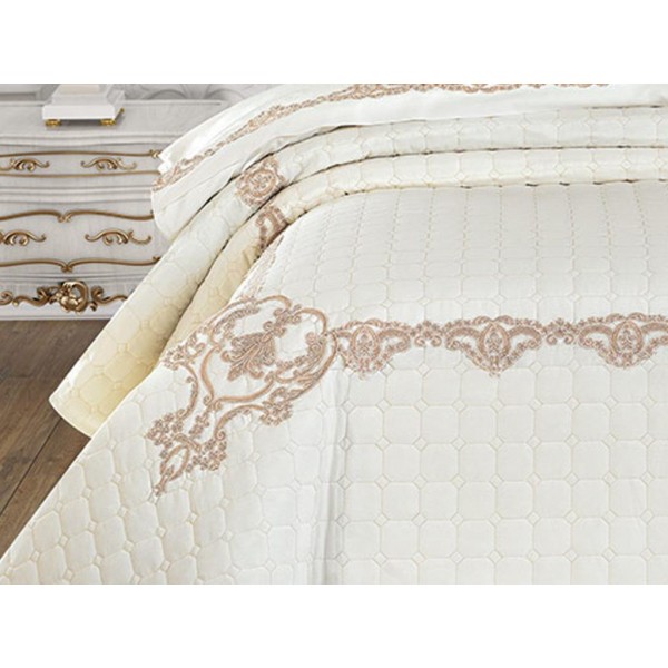 Duvet Cover Dowry Quilted Bed Cover Pelin cream