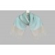 Double layer tulle shawl two colors