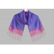 Double layer tulle shawl two colors