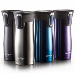 Thermos Contigo Autoseal® 0.47L West Loop SS Travel Mug Thermos Contigo Autoseal® 0.47L West Loop SS Travel Mug