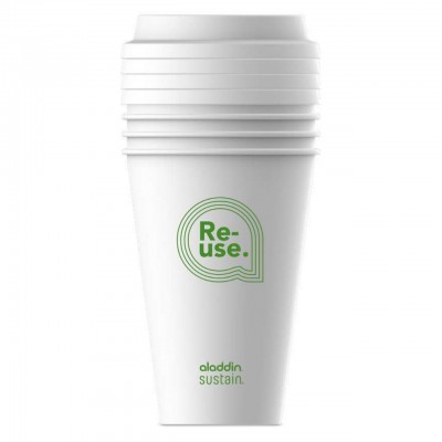 Thermos علاء الدين إعادة استخدام استدامة كأس وغطاء 0.35L Thermos علاء الدين إعادة استخدام استدامة كأس وغطاء 0.35L
