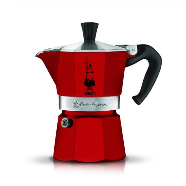 Bialetti Moka Pot Express 3 Cups Red