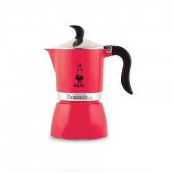 Bialetti Fiammetta Moka Pot 1 Cup - Fluo Strawberry Bialetti Fiammetta Moka Pot 1 Cup - Fluo Strawberry