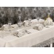 Luxury tablecloth French Laced Palace Lace Dinnerware - 25 Pieces