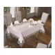 Luxury tablecloth Mill Table Cloth 26 Piece Cream