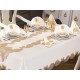 Luxury tablecloth Verna Table Cloth 160x260 Cm 26 Pieces Cream Gold