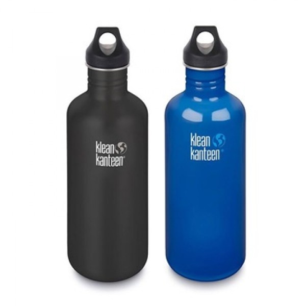 Klean Kanteen 1.182L Classic Loop Cap Water Bottle - Steel Water Bottle