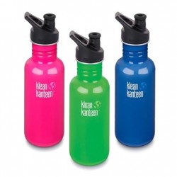 Klean Kanteen 0.53L Classic Sport Cap Water Bottle - Steel Water Bottle Klean Kanteen 0.53L Classic Sport Cap Water Bottle - Steel Water Bottle
