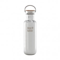 Klean Kanteen 0.8L Stainless Reflect Bamboo Cap Water Bottle - Steel Water Bottle - Mirrored Klean Kanteen 0.8L Stainless Reflect Bamboo Cap Water Bottle - Steel Water Bottle - Mirrored