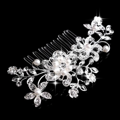 Wedding Accessories Flower Shaped Rhinestone Alloy Imitation Pearls Combs Wedding Accessories Flower Shaped Rhinestone Alloy Imitation Pearls Combs