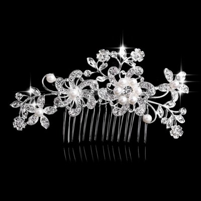 Wedding Accessories Flower Shaped Rhinestone Alloy Imitation Pearls Combs Wedding Accessories Flower Shaped Rhinestone Alloy Imitation Pearls Combs