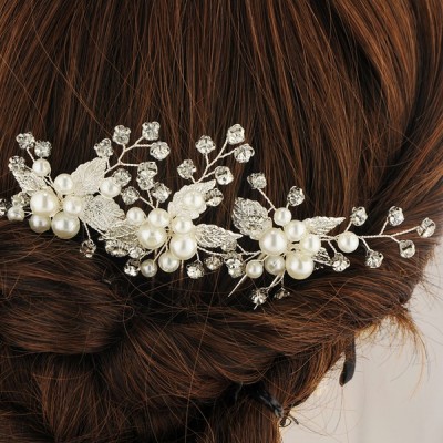 اكسسوارات الزفاف البندقية لؤلؤة مع دبابيس الشعر سبائك جميلة  اكسسوارات الزفاف البندقية لؤلؤة مع دبابيس الشعر سبائك جميلة