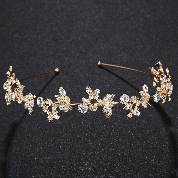 Wedding Accessories Ladies Exquisite Alloy Crowns With Crystal