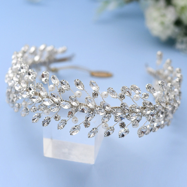 Wedding Accessories Ladies  Kids Beautiful Rhinestone Imitation Pearls Crowns