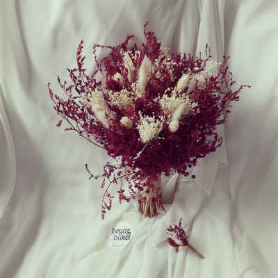 Wedding Bouquet Burgundy Dry Flower Bridal Bouquet Wedding Bouquet Burgundy Dry Flower Bridal Bouquet