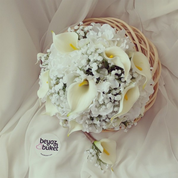 Wedding Bouquet White Gala Hydrangea Bridal Bouquet