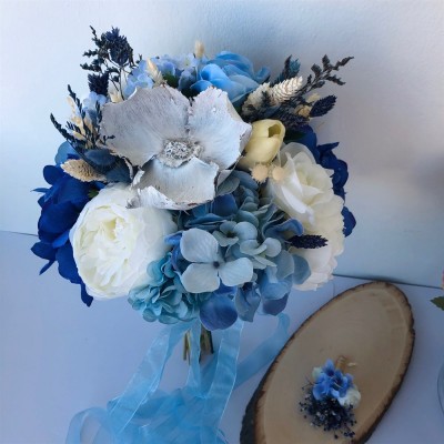 Wedding Bouquet Cloud Blue Bridal Flower Wedding Bouquet Cloud Blue Bridal Flower