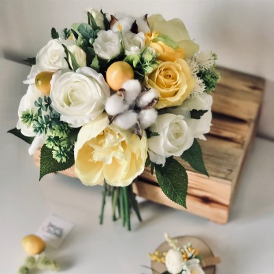 Wedding Bouquet Fresh Love Lemon Bridal Bouquet (Bride Flower) Wedding Bouquet Fresh Love Lemon Bridal Bouquet (Bride Flower)