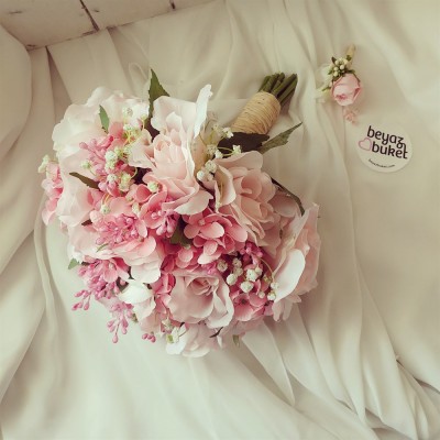 Wedding Bouquet Coral Rose Hydrangea Bridal Bouquet Wedding Bouquet Coral Rose Hydrangea Bridal Bouquet