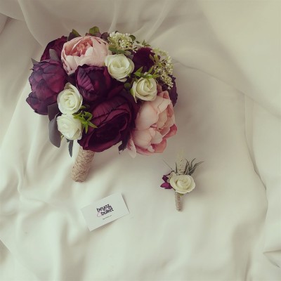 Wedding Bouquet Powder Burgundy Bridal Bouquet Wedding Bouquet Powder Burgundy Bridal Bouquet