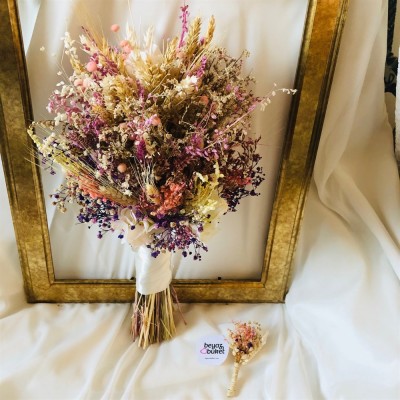 Wedding Bouquet Soft Dry Flower Bridal Flower Wedding Bouquet Soft Dry Flower Bridal Flower
