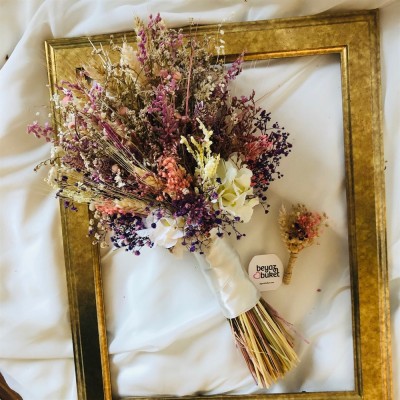 Wedding Bouquet Soft Dry Flower Bridal Flower Wedding Bouquet Soft Dry Flower Bridal Flower